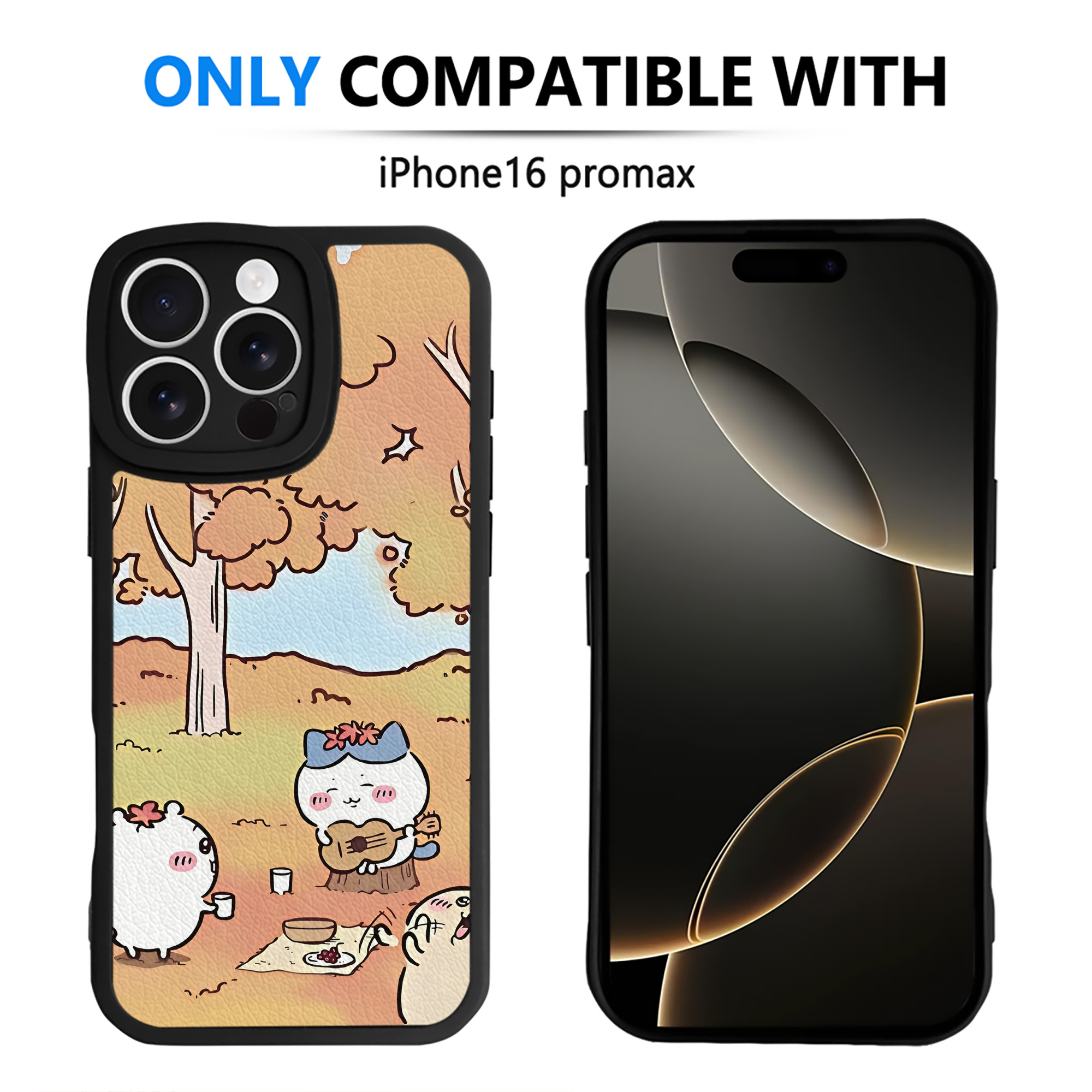 （画像用） ちいかわ Chii-kawa 【iPhone 16シリーズ対応】シリコンスマホケース（レザー調） 材質：シリコン